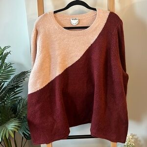 Arula two tone sweater-2XL